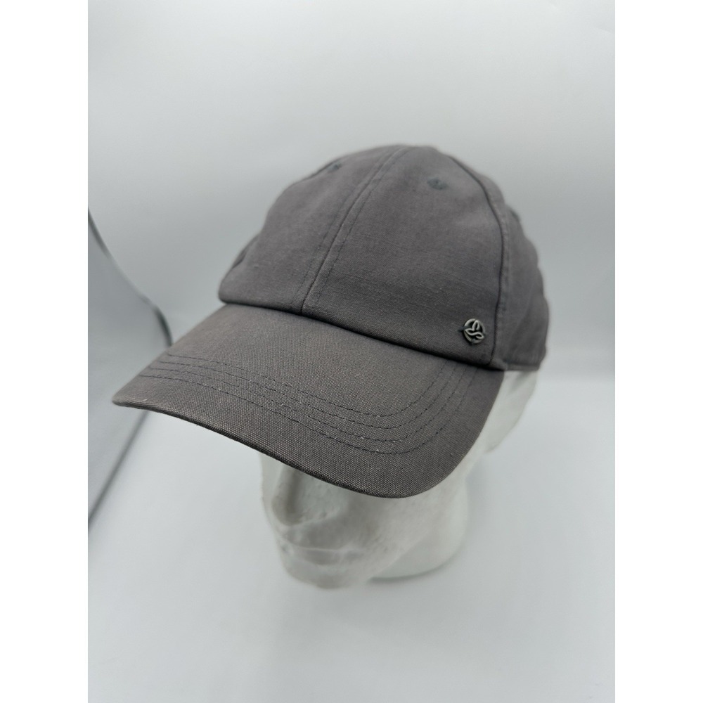 Prana Hat Gray Organic Cotton Strapback Adjustable Dad Cap Outdoor Casual
